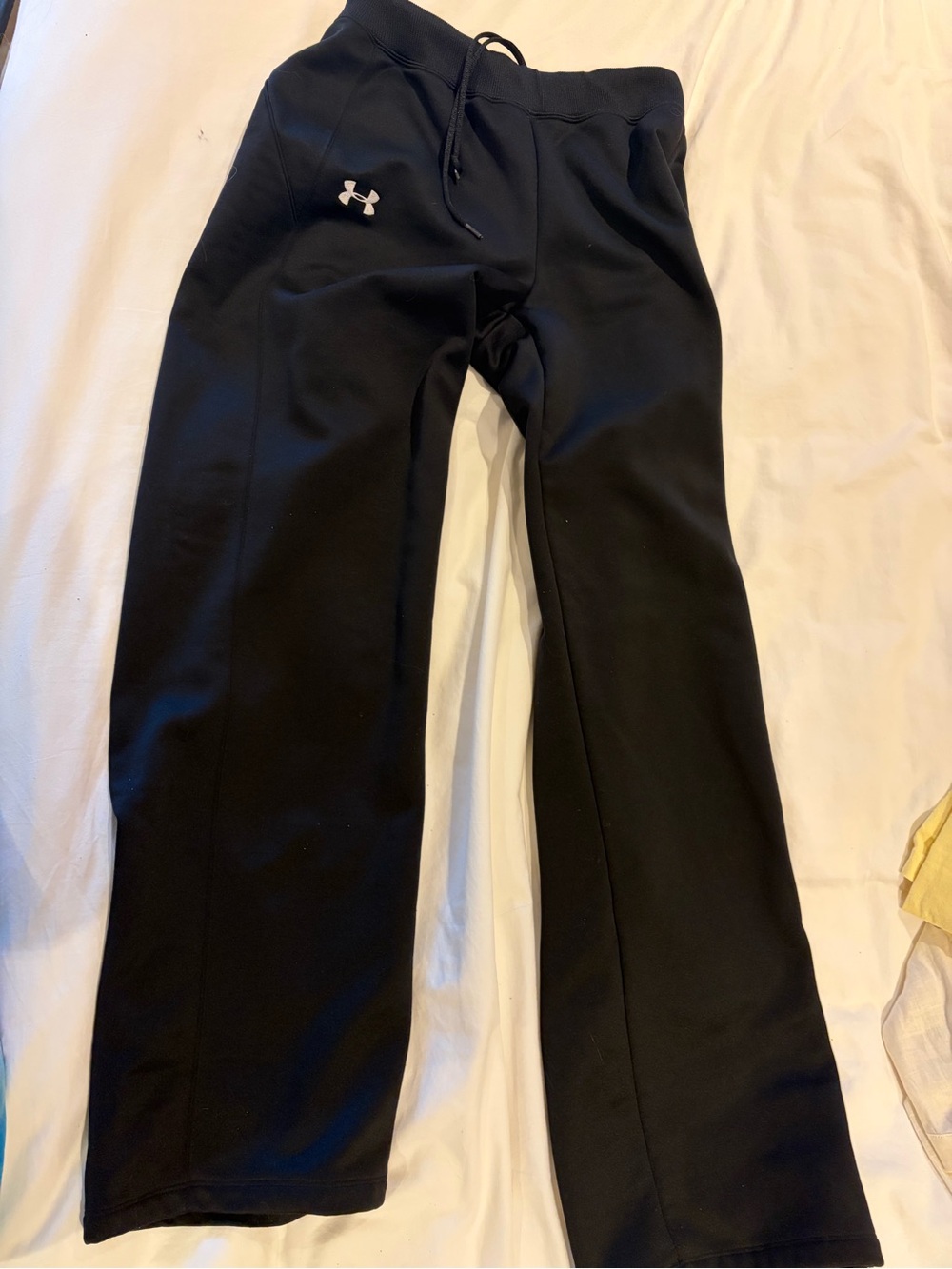 Under Armour Black Fleece Wide Leg Flare Sweatpants - Size M
